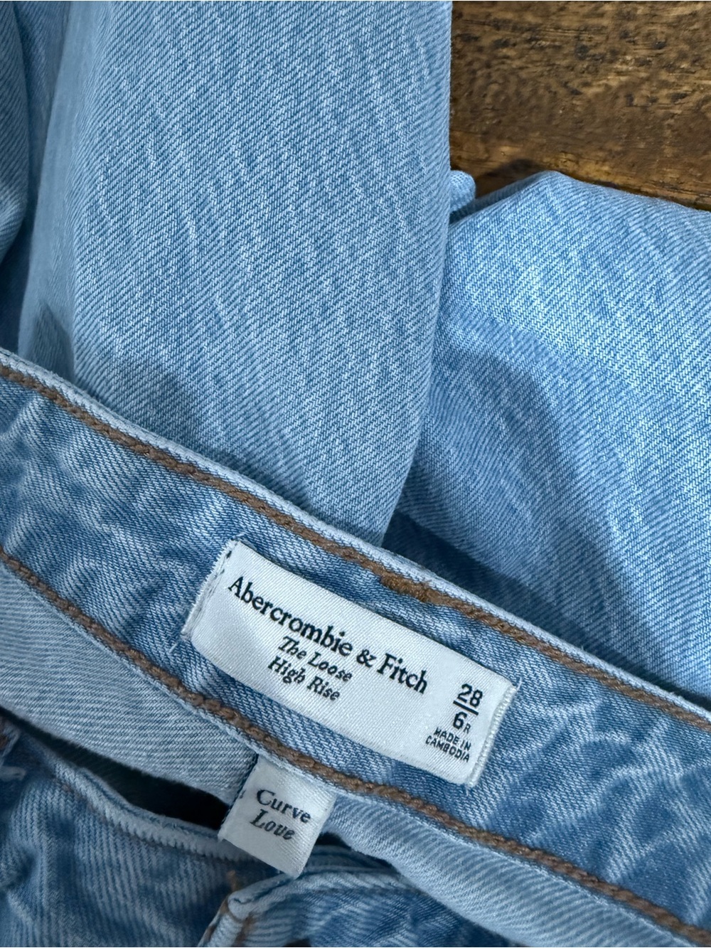 Abercrombie & Fitch Curve Love High Rise Loose Jean - Picture 6 of 7